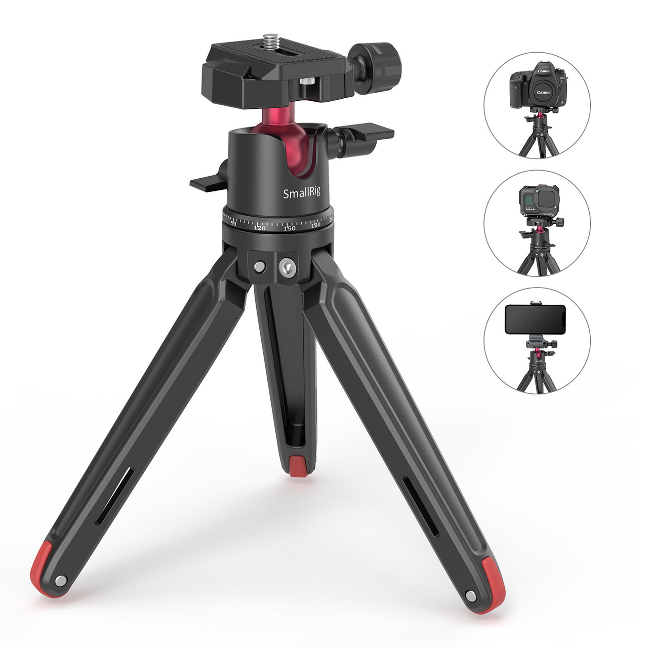 SmallRig Tabletop Mini Tripod with Panoramic Ball Head BUT2664 /  SYNTEXSHOP.HU