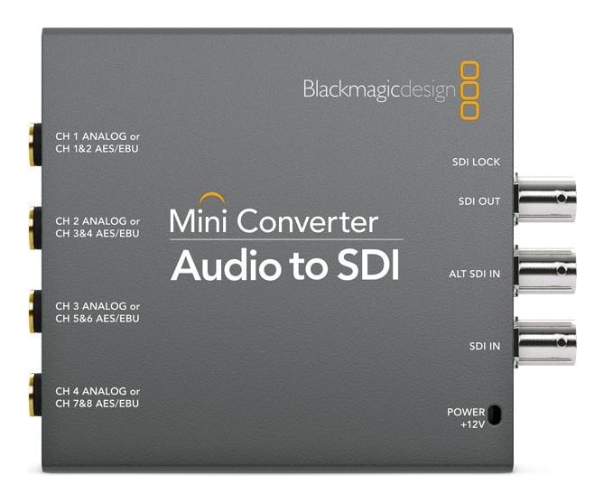 Mini Converter Audio to SDI – Négy analóg csatorna vagy nyolc AES/EBU