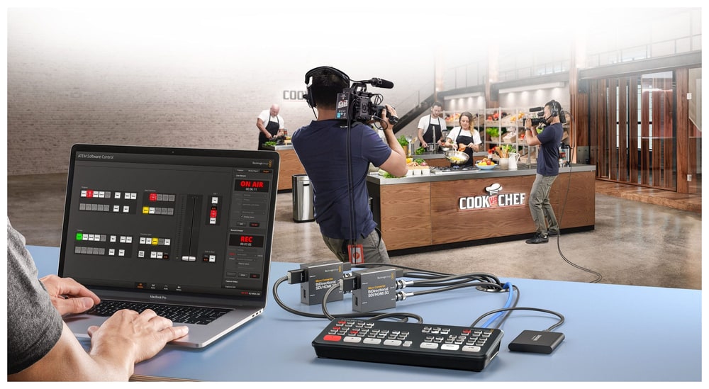 Micro Converter BiDirectional SDI/HDMI 3G – SDI-s kamerák ATEM Mini képkeverővel