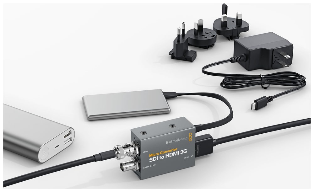 Micro Converter SDI to HDMI 3G – Tápegység a csomagban