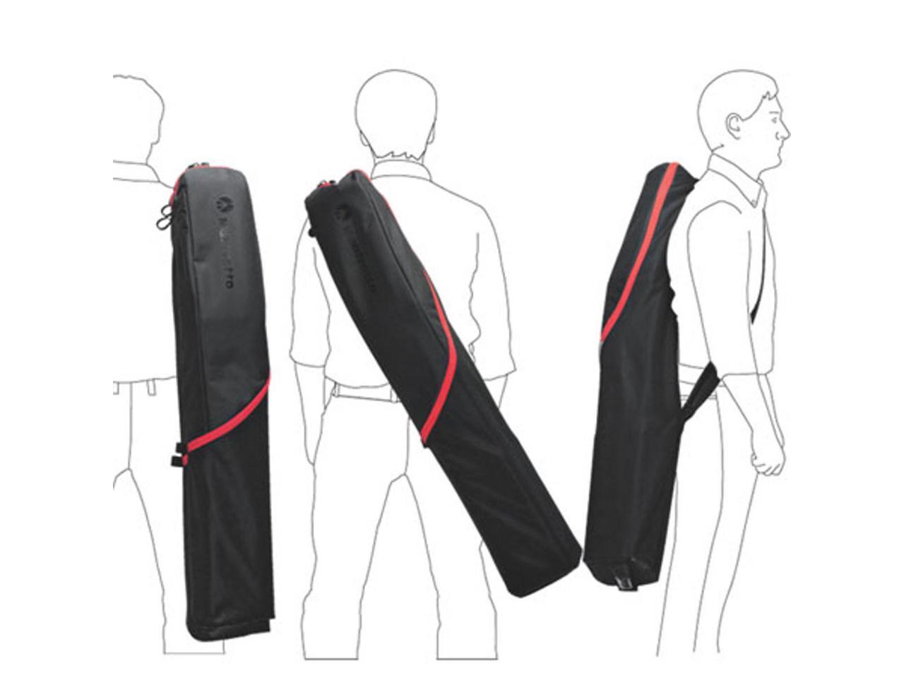 A Manfrotto MB LBAG90 táska hordozási módjai