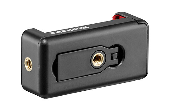 A Manfrotto MCLAMP hátoldala két negyedhüvelykes menettel