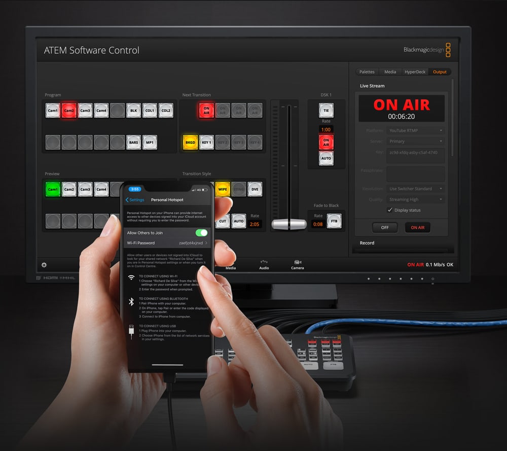ATEM Mini Extreme – Streamelés és felvétel számítógép nélkül