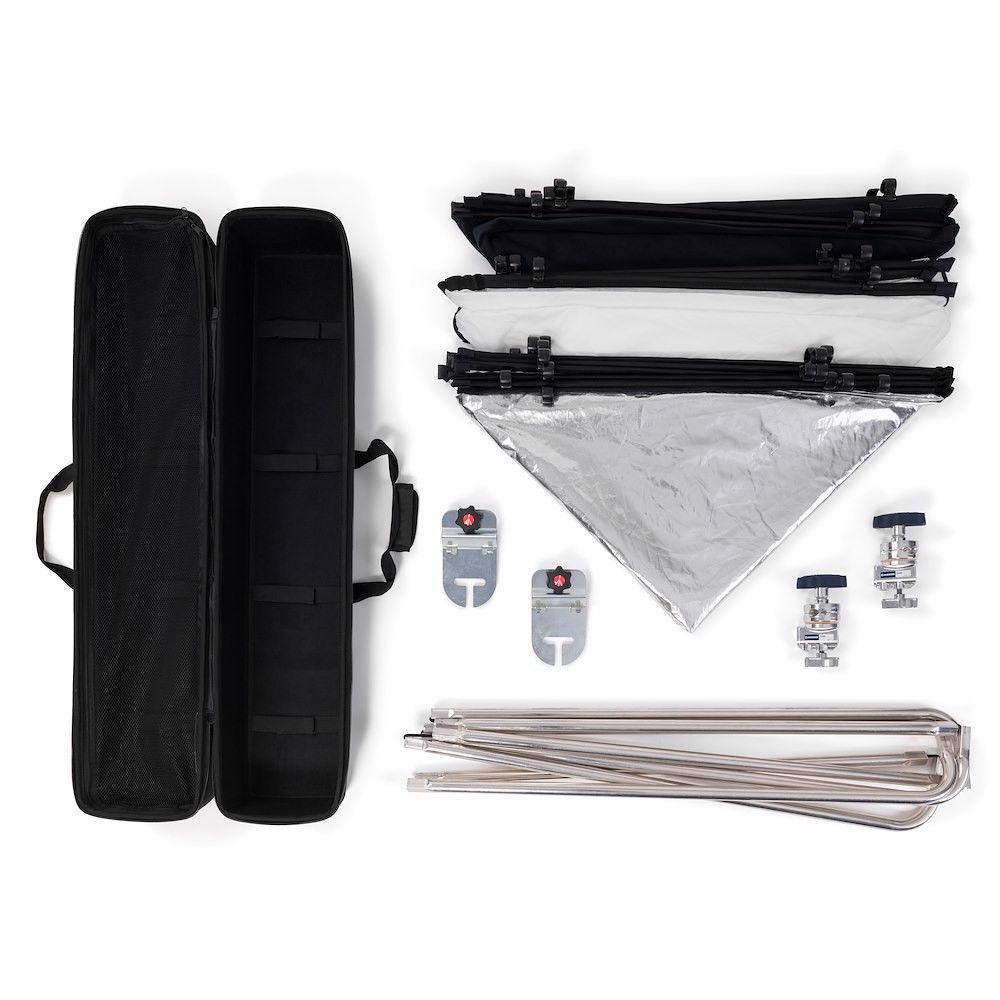 Obsah sady Manfrotto Pro Scrim Large