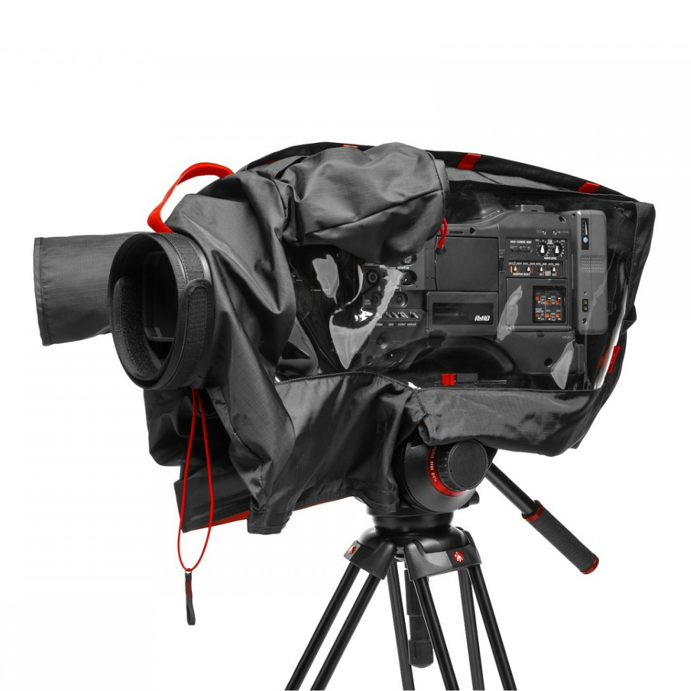 Manfrotto Pro Light RC-1 esővédő nagy videokamerán