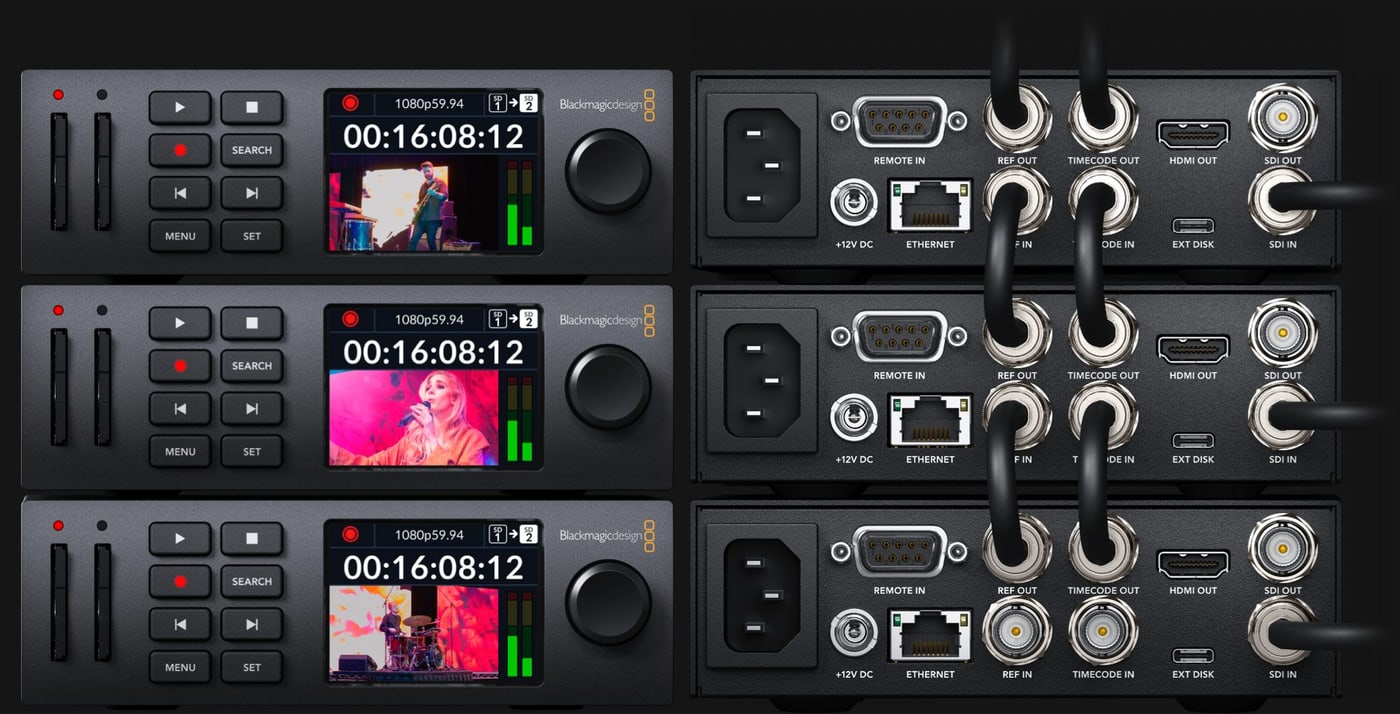 HyperDeck Studio HD Mini – Időkód és szinkron az ISO felvételhez