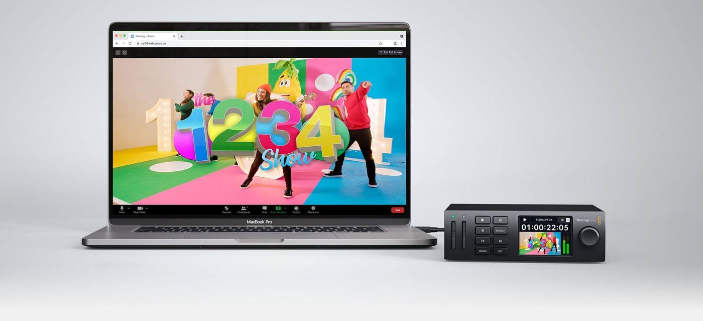HyperDeck Studio HD Mini – Webkamera-kimenet