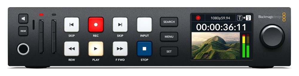 HyperDeck Studio HD Plus – Két rögzítő egy rackegységben