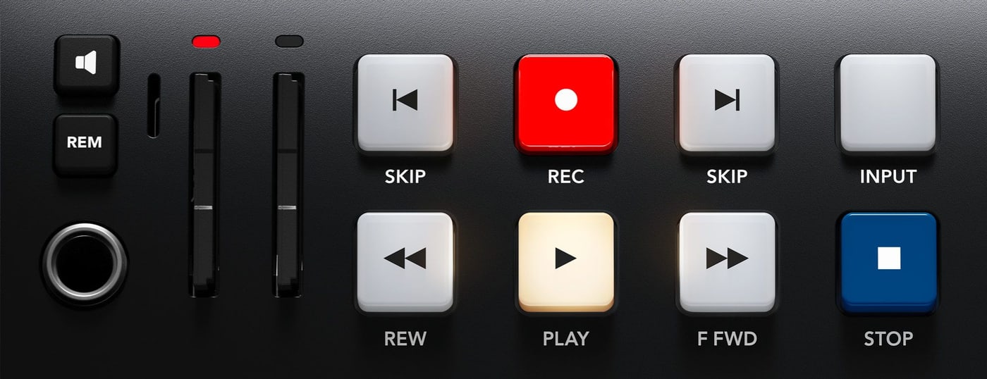 HyperDeck Studio HD Plus – Kezelés, mint a broadcast magnóknál