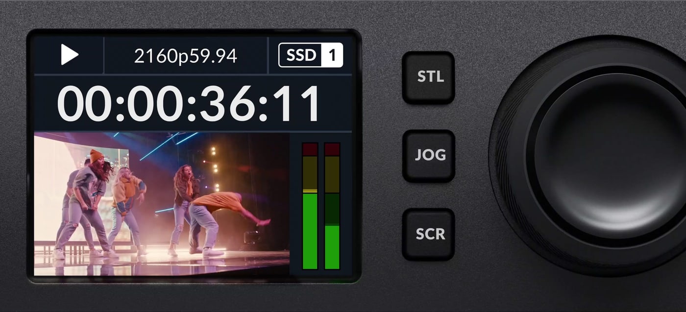 HyperDeck Studio 4K Pro – Színes állapotkijelző