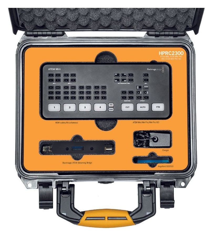 HPRC 2300 – Egyedi habbetét: ATEM Mini / Mini Pro / Mini Pro ISO