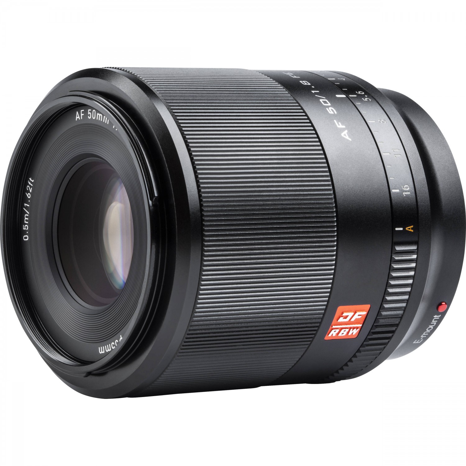 Detail objektivu Viltrox 50 mm F1.8 FE