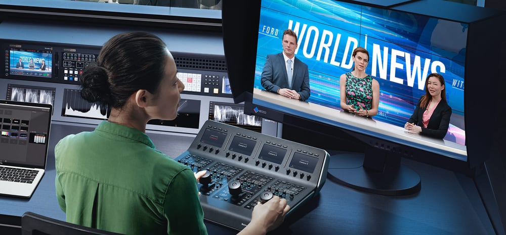 Blackmagic URSA Broadcast G2 – ATEM keverővel vezérelt stúdiókamera
