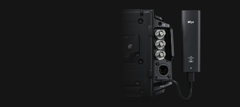 Blackmagic URSA Broadcast G2 – Rögzítés meghajtókra USB-C-n keresztül