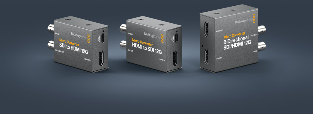 Blackmagic Micro Converter 12G család