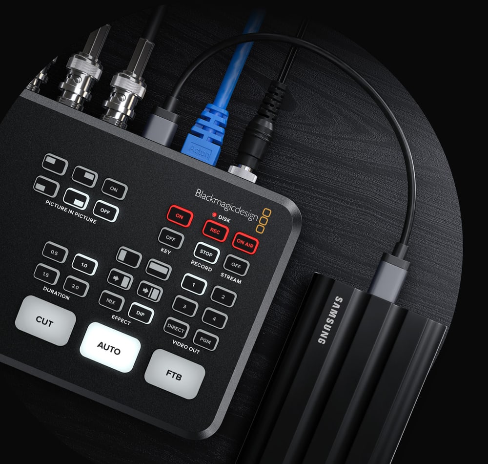 ATEM SDI Pro ISO – Felvétel USB-meghajtókra