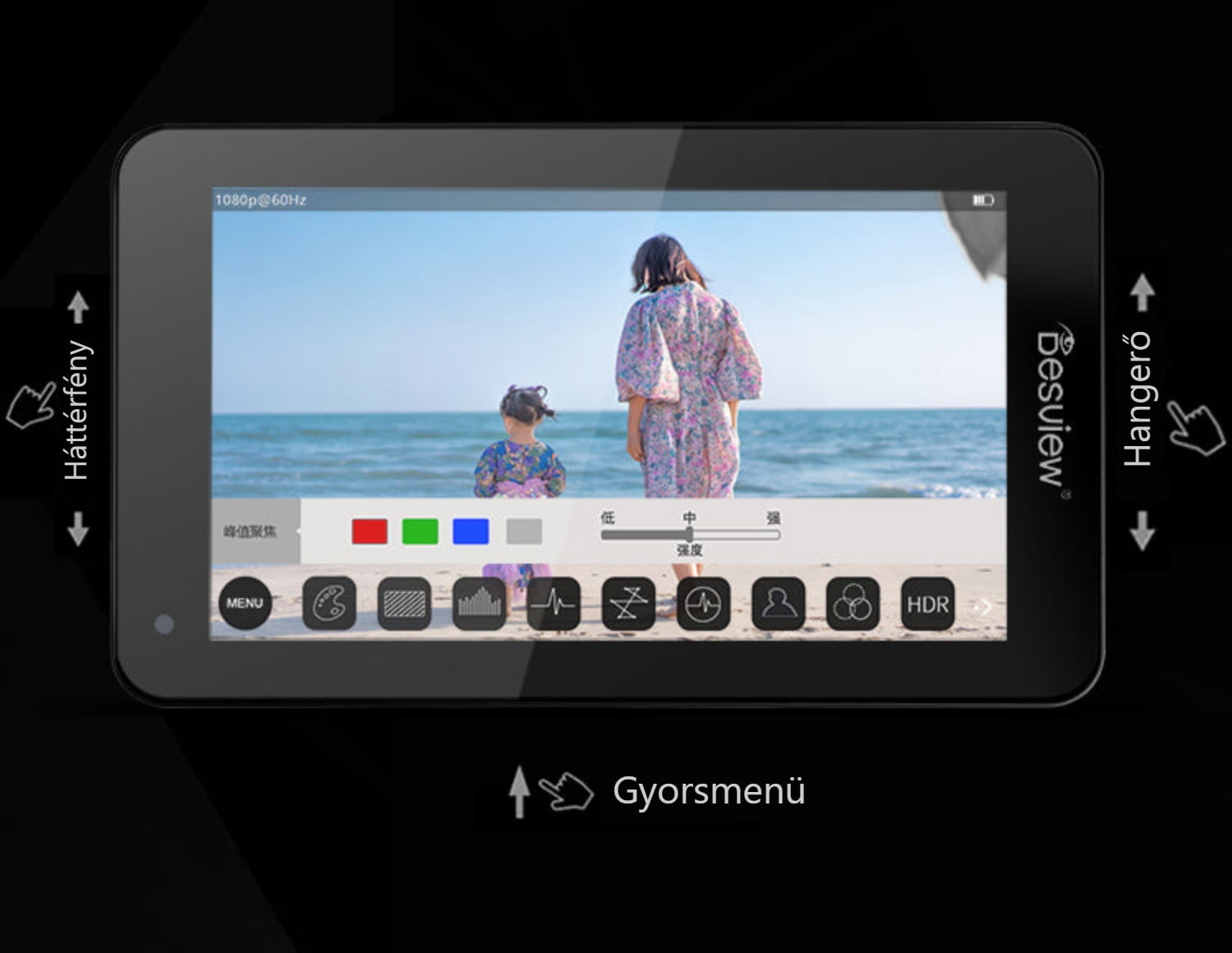 Desview U6 – Gyorsmenü