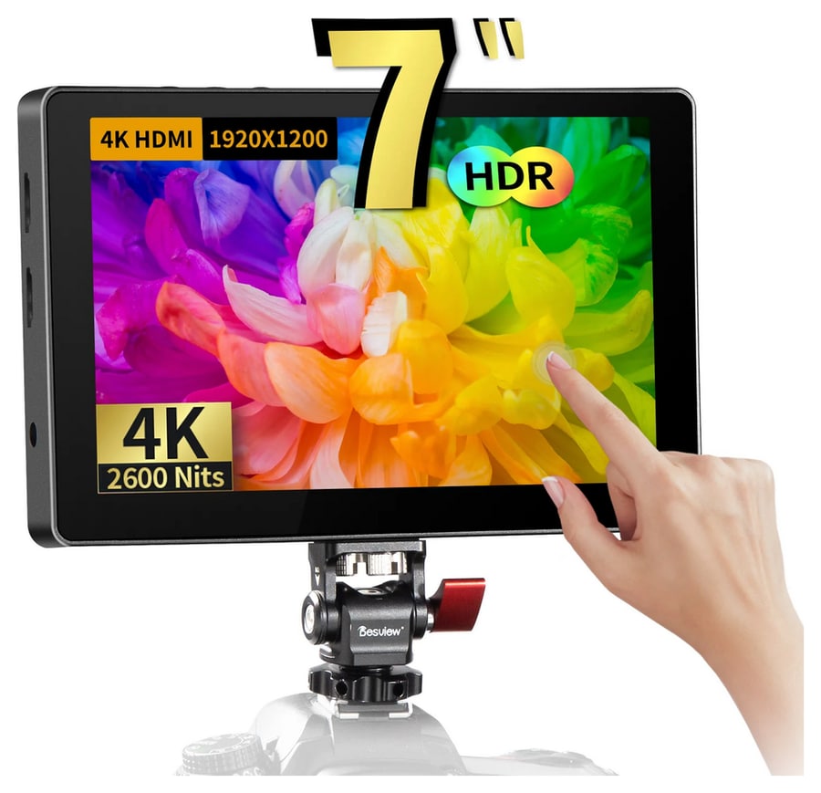 Vékony, könnyű 7"-os monitor HDR-rel