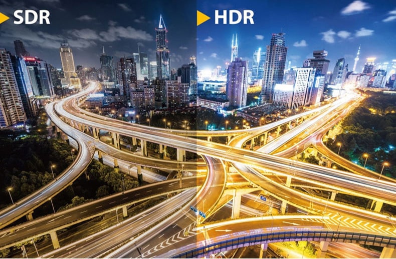 HDR-monitorozás HLG vagy PQ módban