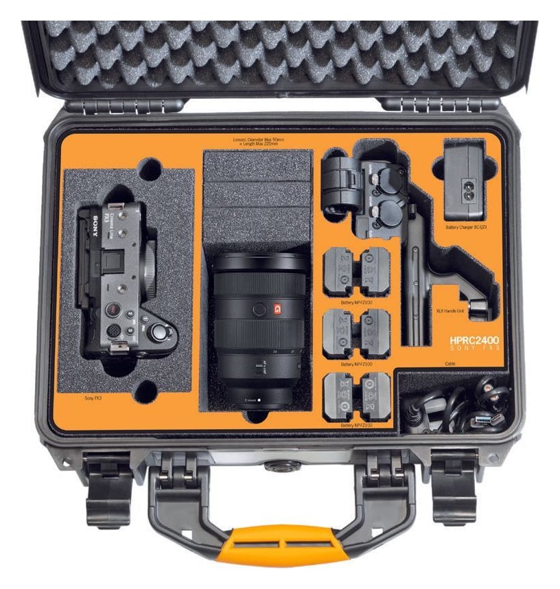 HPRC 2400 – Egyedi habbetét: Sony FX3