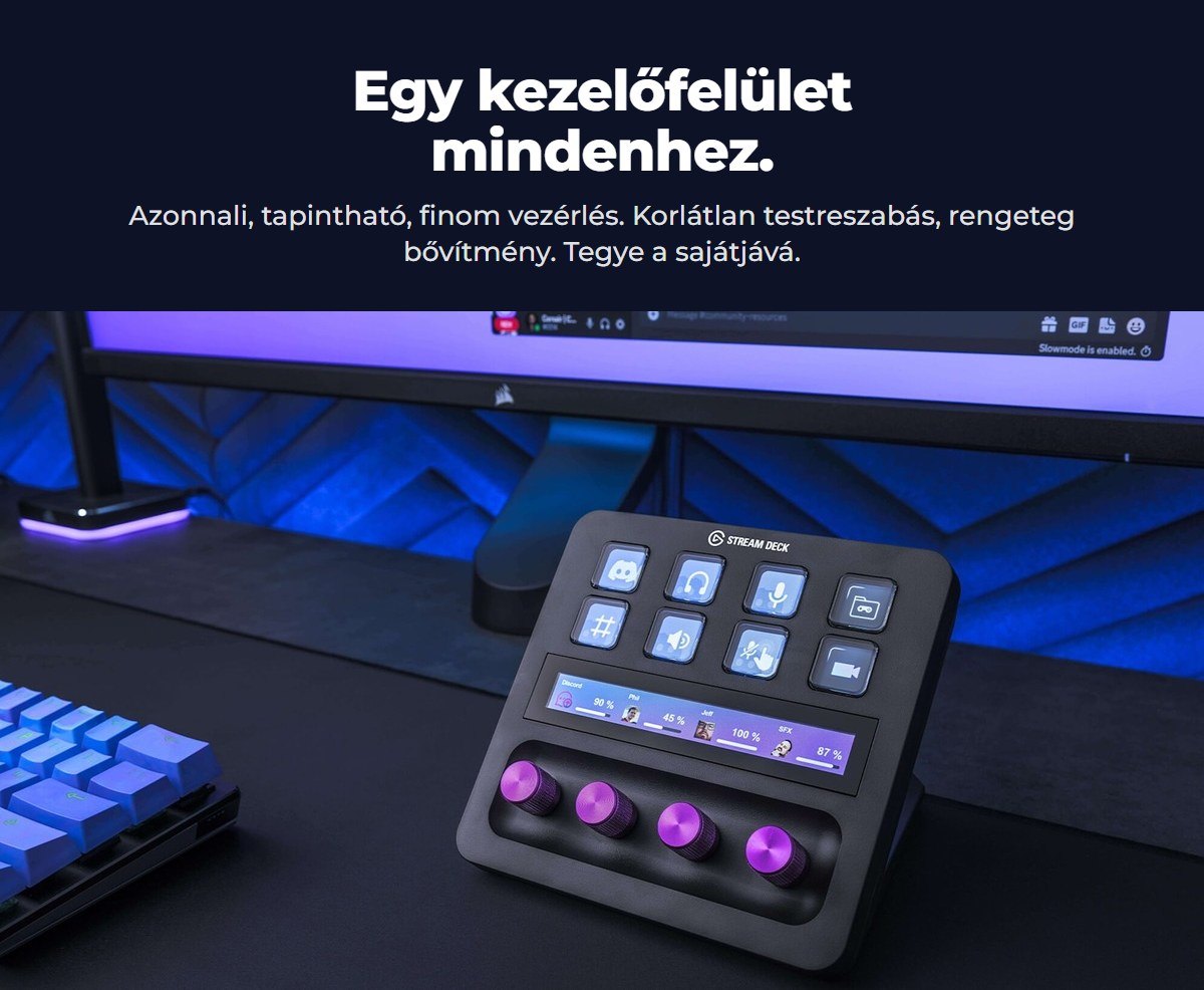 Egy kezelőfelület az egész felszereléshez