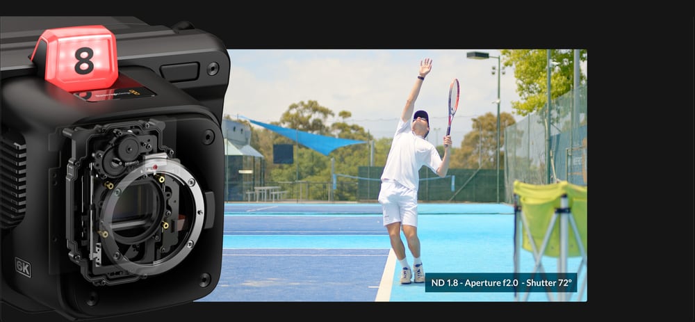 Blackmagic Design Studio Camera 6K Pro – Beépített ND-szűrők