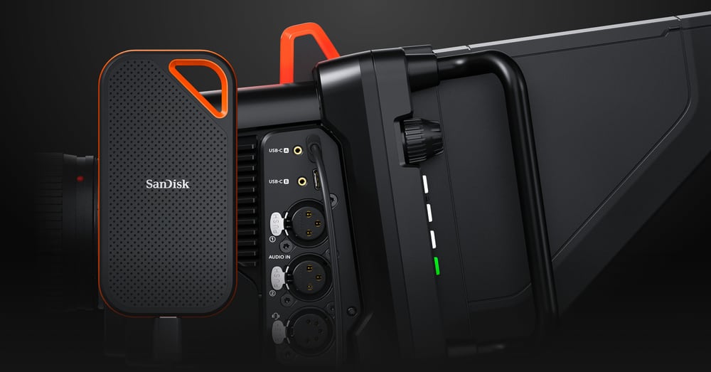 Blackmagic Design Studio Camera 6K Pro – Blackmagic RAW felvétel USB-meghajtókra