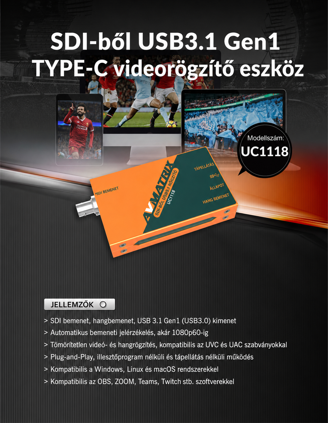 AVMATRIX UC1118 – infografika 1