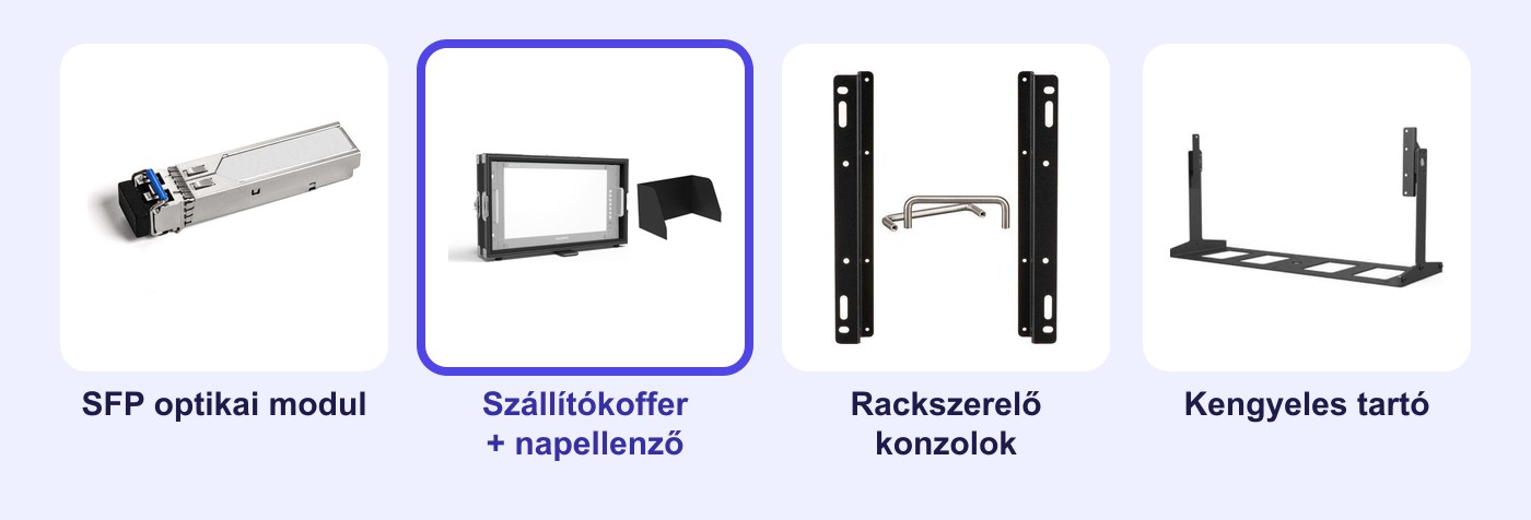 A Lilliput Q18 monitor opcionális tartozékai