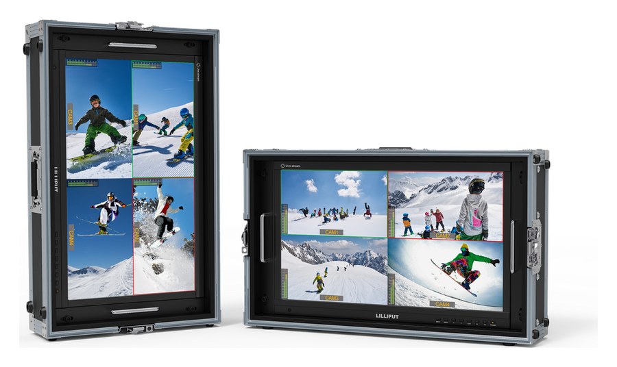 Lilliput PVM220S koffer+napellenző – Fekvő és álló helyzetben