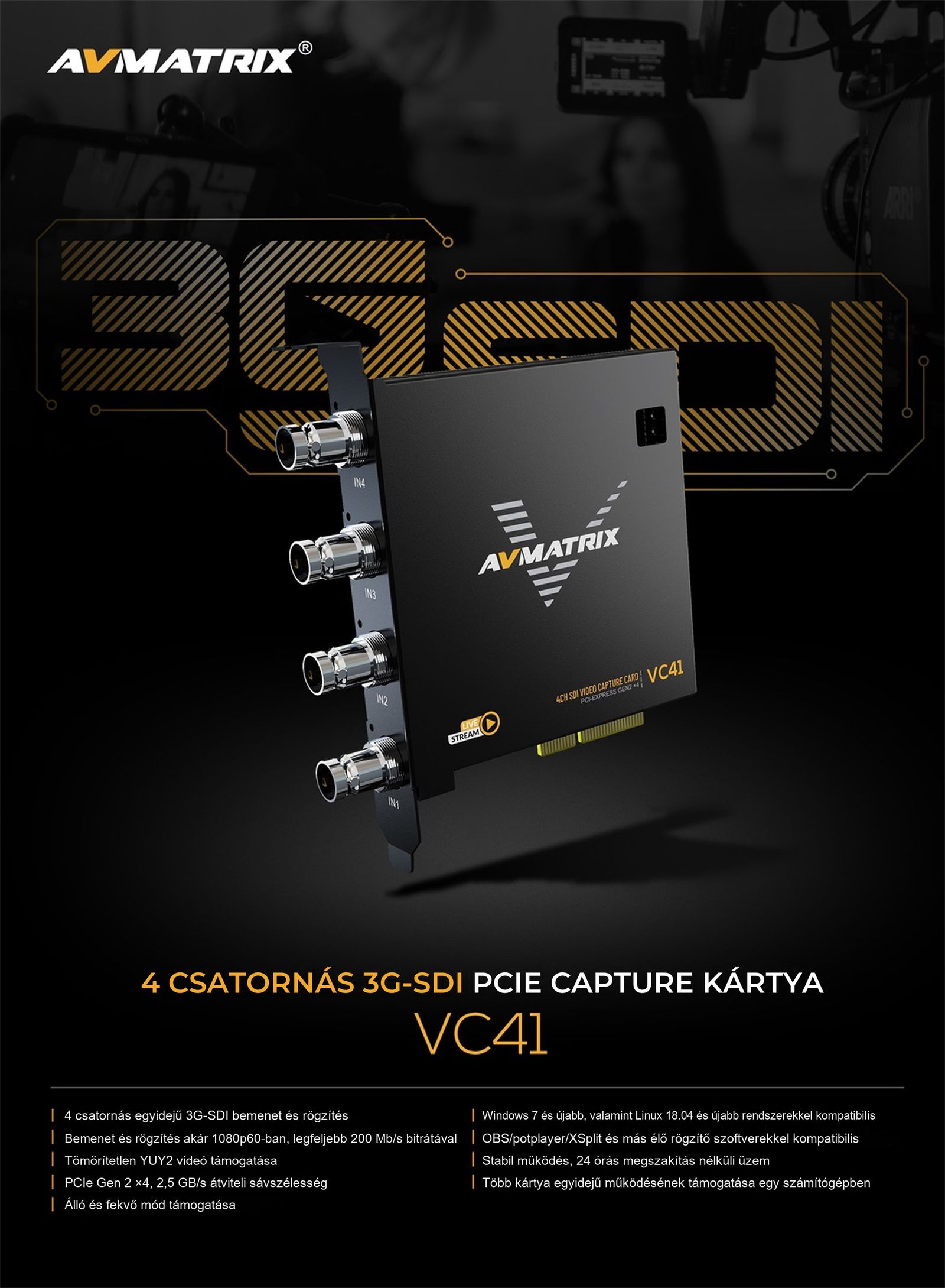 AVMATRIX VC41 – infografika