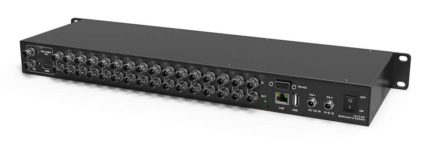 AVMATRIX MMV1630 – Hátlap 16 bemenettel