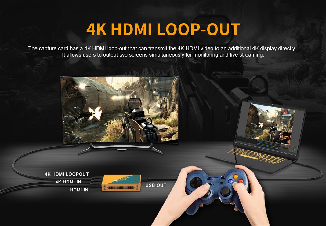 AVMATRIX UC2218-4K 4K HDMI loop-out