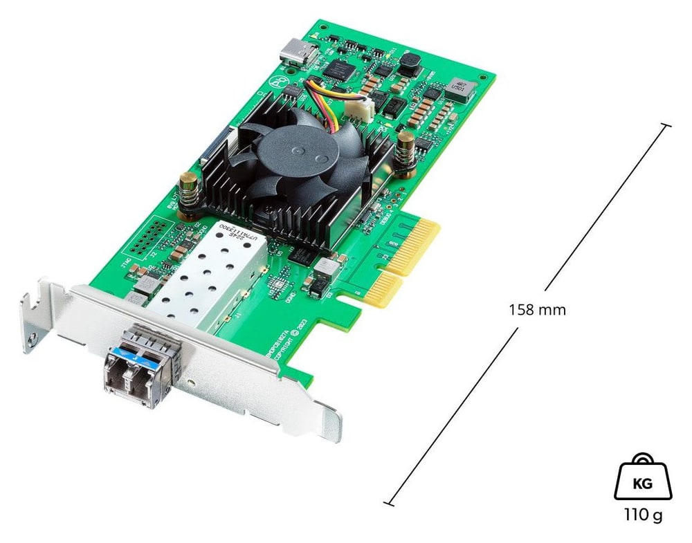 DeckLink IP HD Optical – Alacsony profil és méretek
