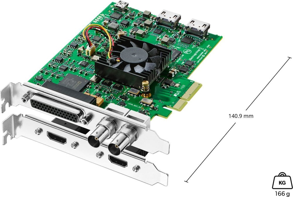 DeckLink Studio 4K – Méretek és beszerelés