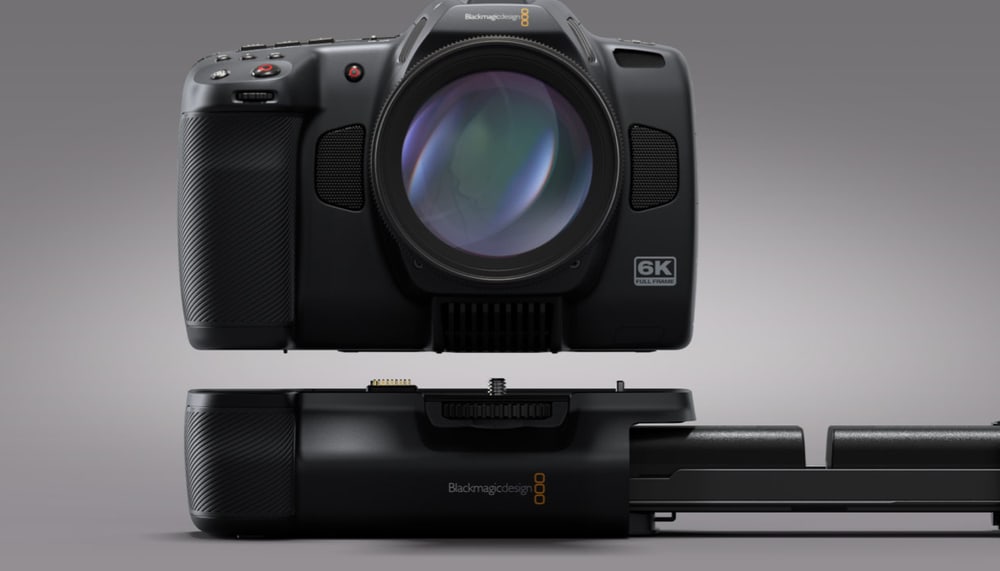 Blackmagic Cinema Camera 6K – Tápellátás akkumulátorról, 12 V-ról és USB-C-ről