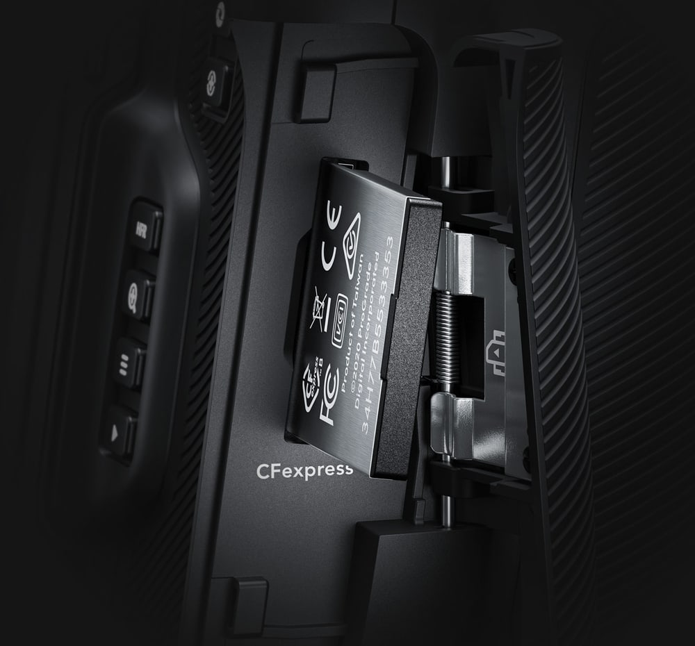 Blackmagic Cinema Camera 6K – CFexpress és külső meghajtók
