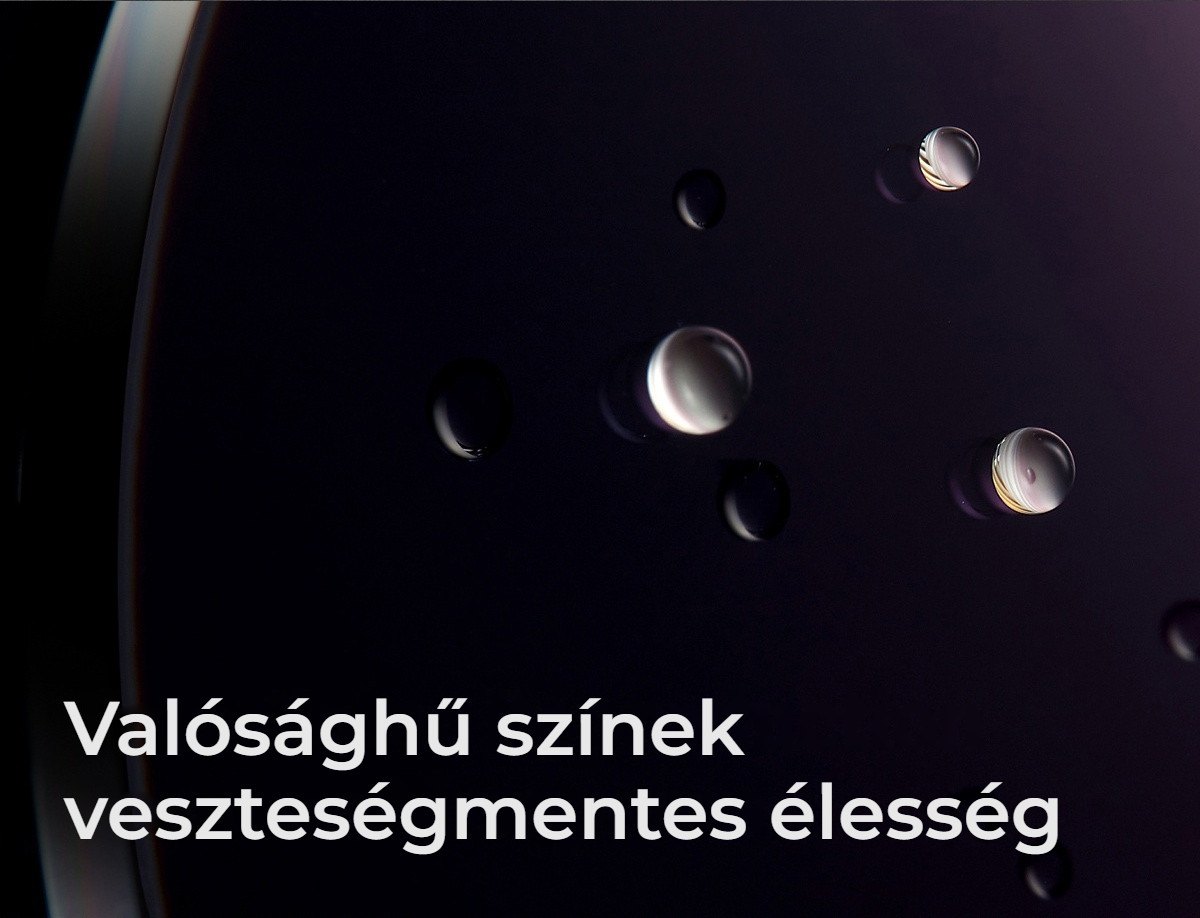 Valósághű színek, veszteségmentes élesség