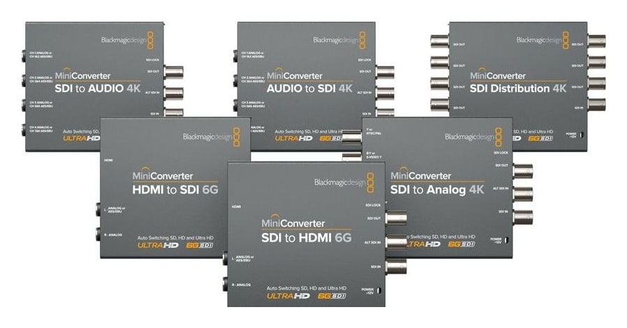 Mini Converter SDI to Audio 4K – 6G-SDI Mini Converter sorozat