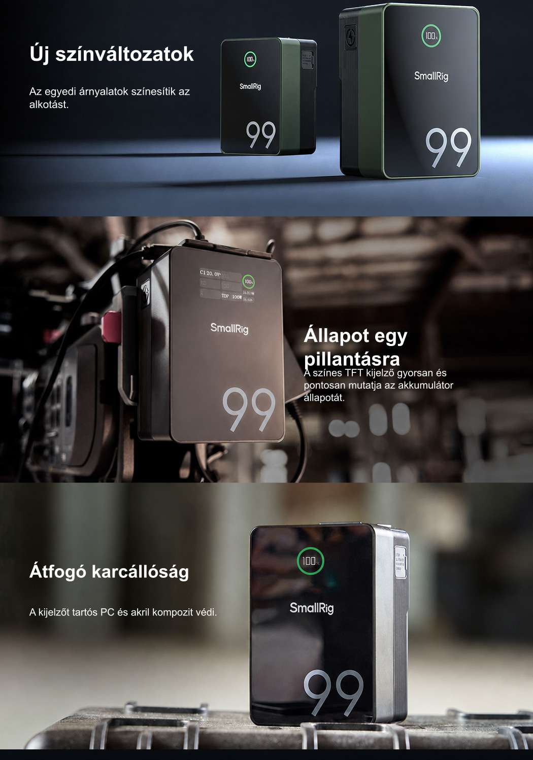 SmallRig VB99 Pro lokalizált termékinfografika 6/10