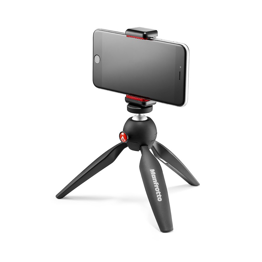 Manfrotto PIXI okostelefonnal asztali állványként