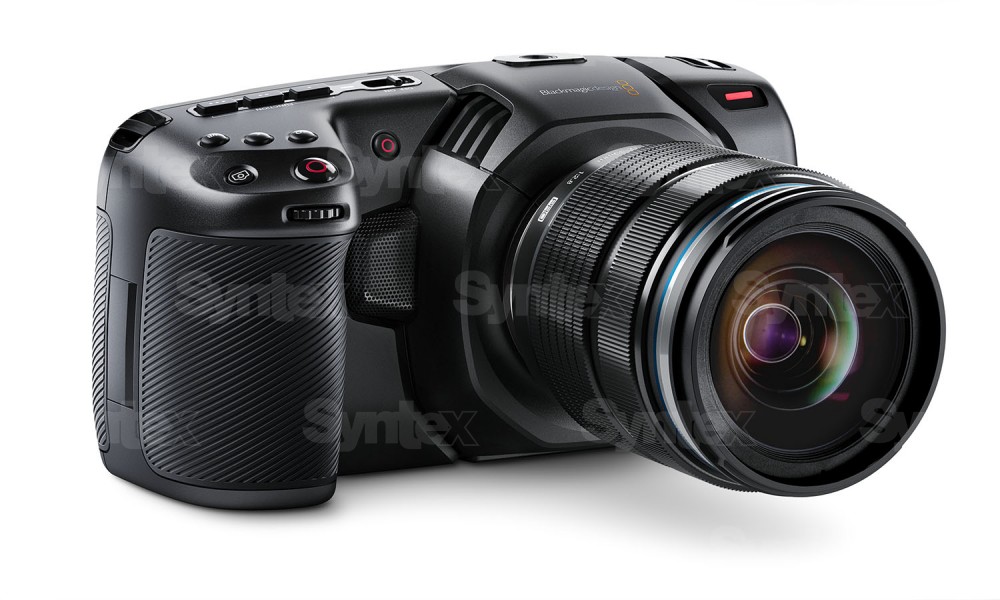 A Blackmagic Pocket Cinema Camera 4K elölnézete