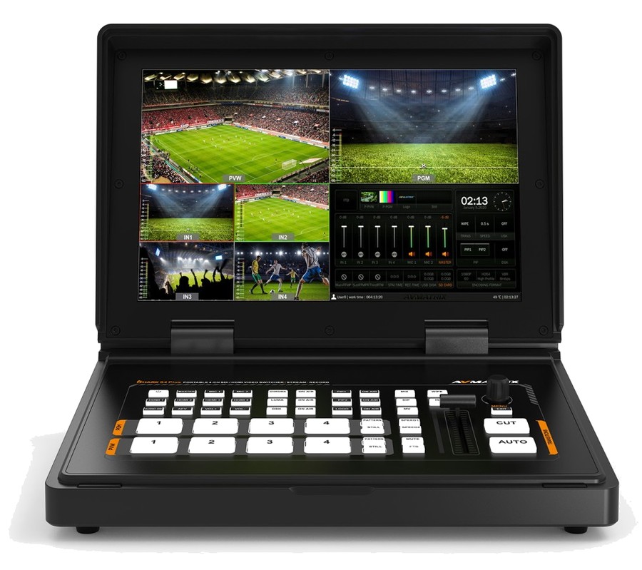 AVMATRIX Shark S4 Plus – Multiview a beépített kijelzőn