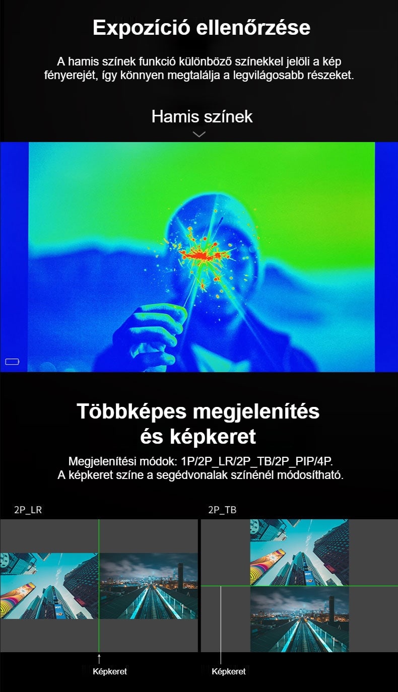 Hamis színek és képkeret