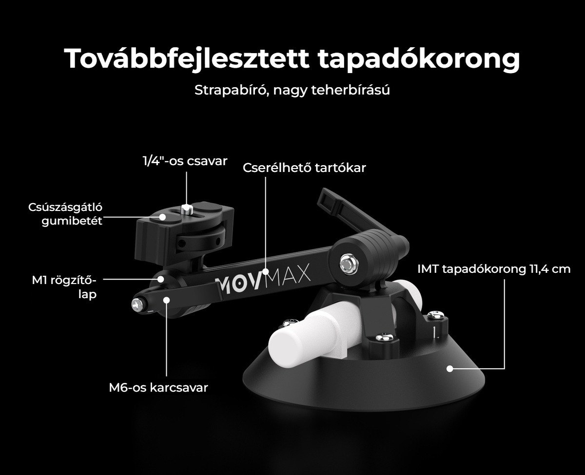 Továbbfejlesztett tapadókorong