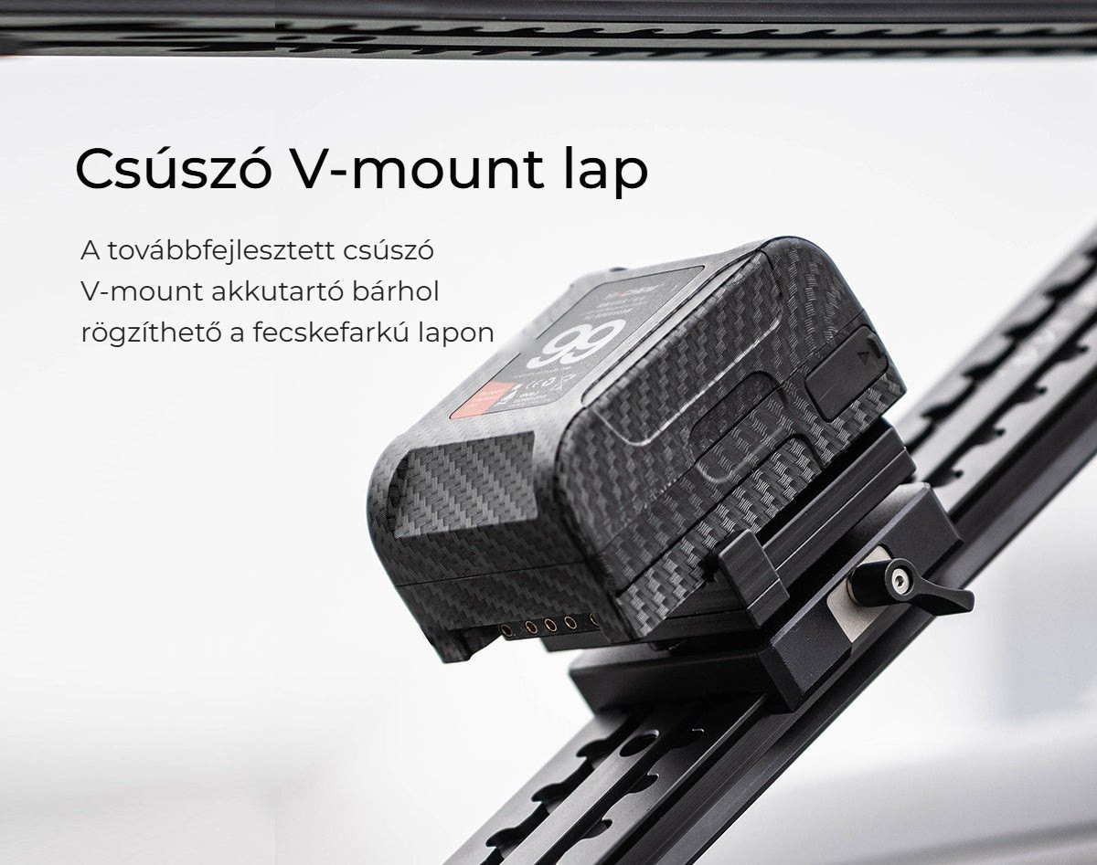 Csúszó V-mount lap