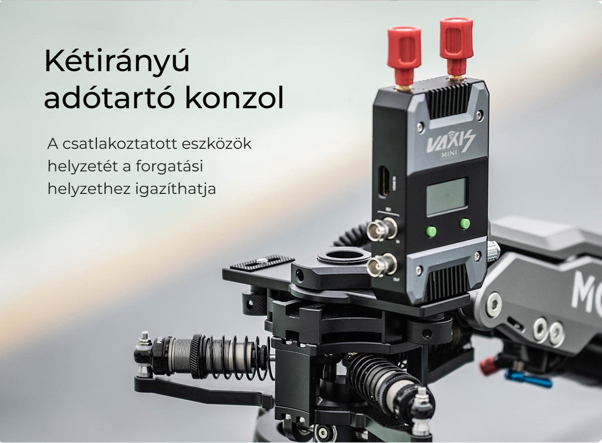 Kétirányú adótartó konzol