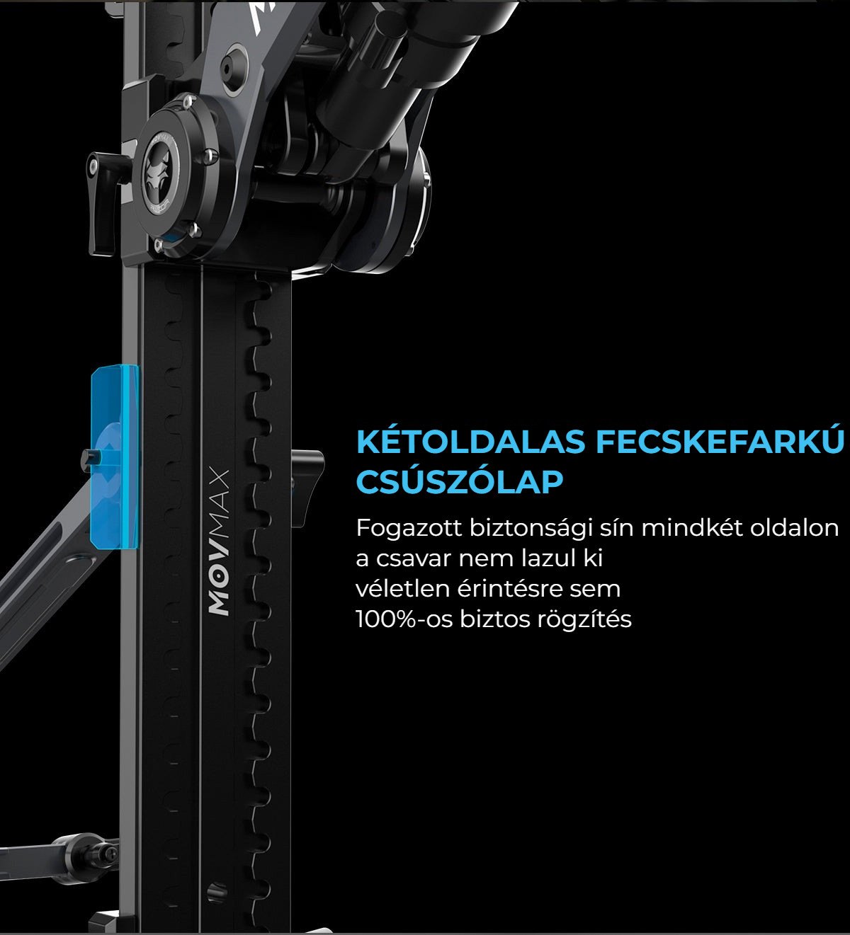 Kétoldalas fecskefarkú csúszólap