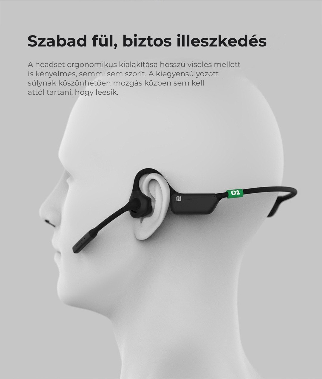 Szabad fül, biztos illeszkedés