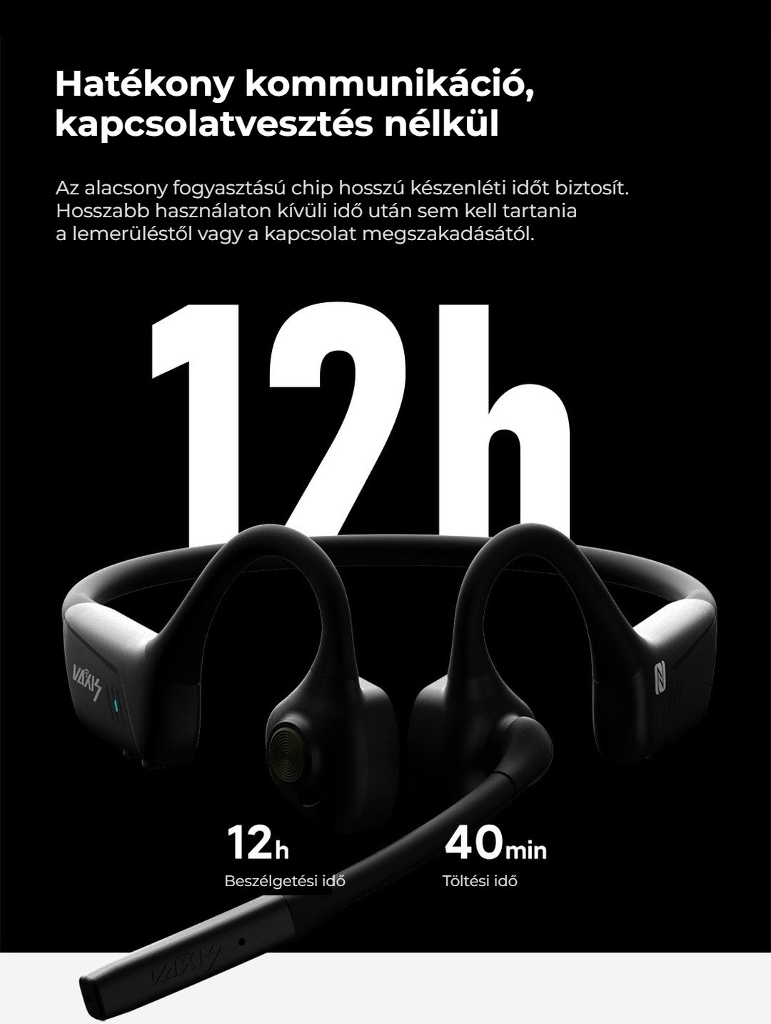 Egész napos headset